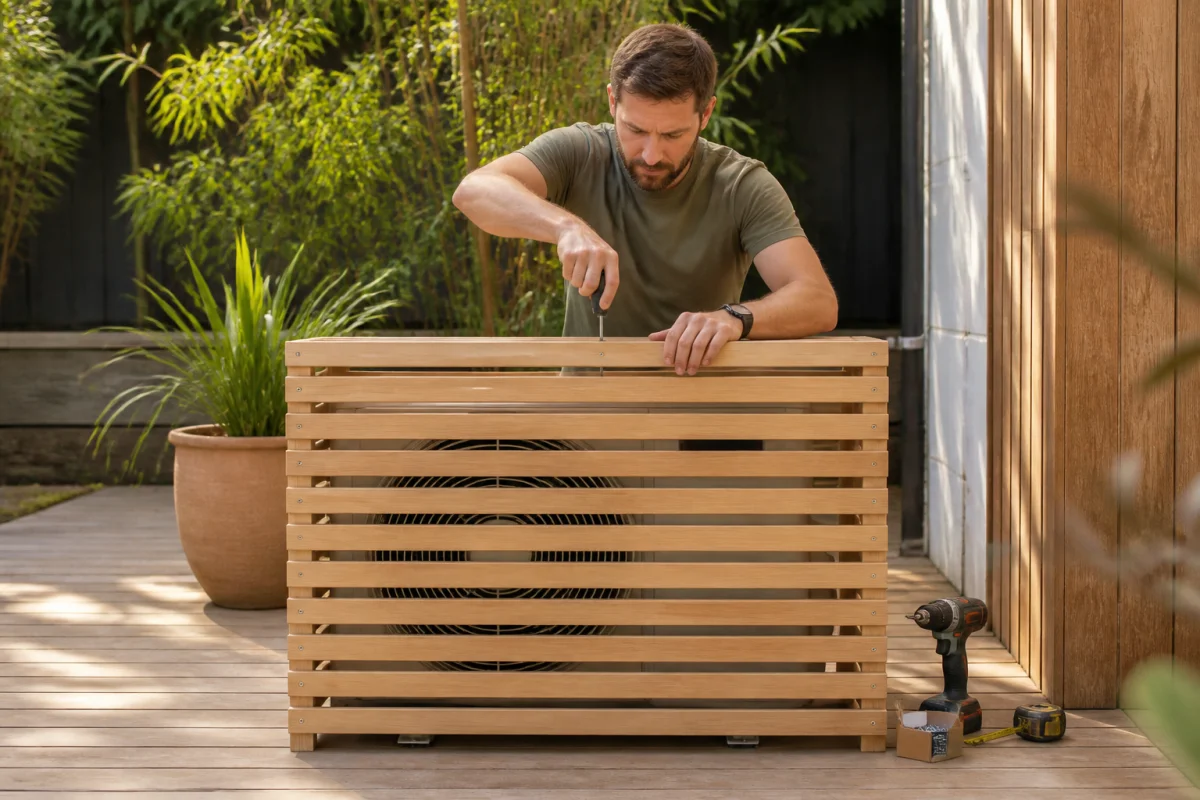 comment fabriquer un cache clim en bois